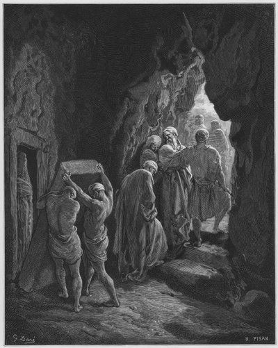 De begrafenis van Sara door Gustave Dore